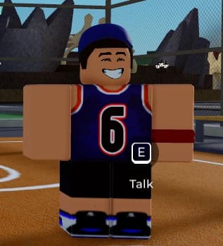 Basketball Player 6 standing at the Basketball Field in Storage Hunters Open World