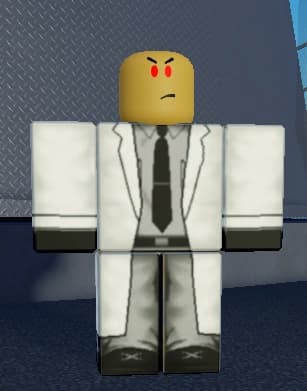 Mad Scientist standing in Storage Hunters