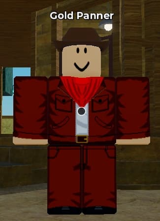 Gold Panner NPC in Storage Hunters Open World