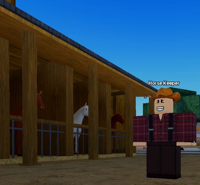 Horse Keeper NPC in Storage Hunters Open World