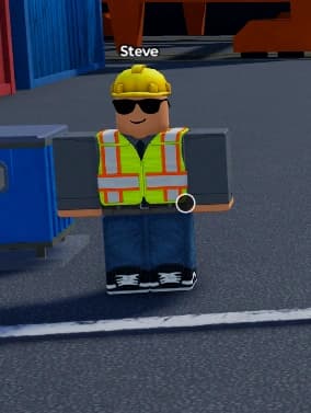 Steve standing in Storage Hunters