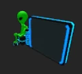 Alien Editable Sign